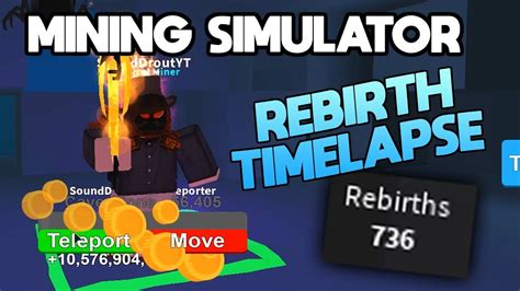 Loads Of Rebirths Mining Timelapse Roblox Mining Simulator