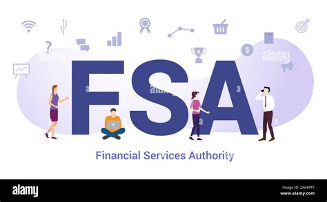 Fsa Financial Services Authority Concept With Big Word Or Text And Team