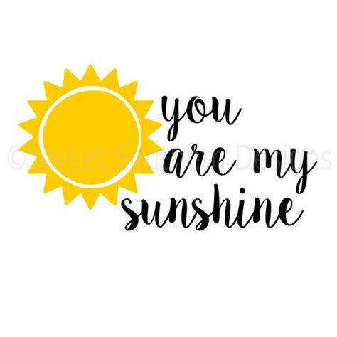 If you like sômbre, you may also like: You are my sunshine sun SVG instant download design for cricut