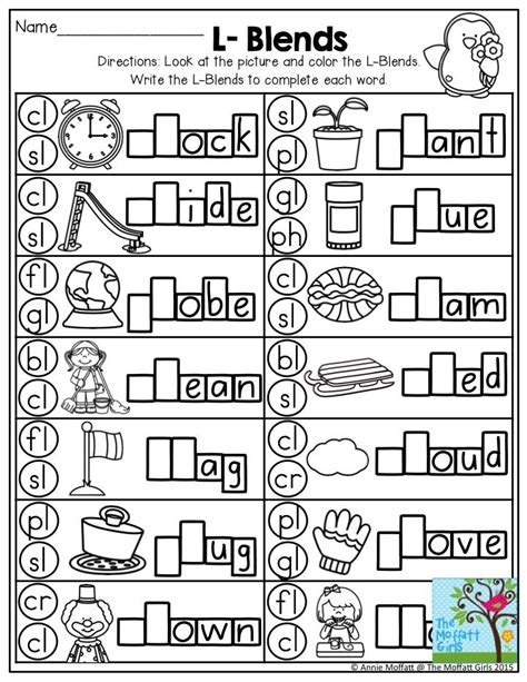 First Grade Consonant Blends Worksheets Pdf Thekidsworksheet