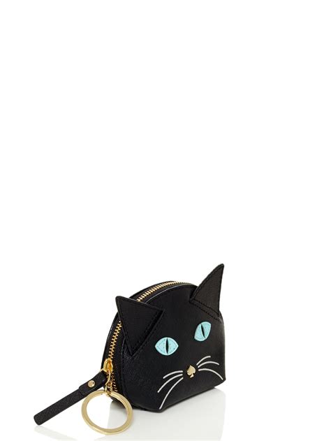 Lyst Kate Spade New York Cats Meow Cat Coin Purse In Black