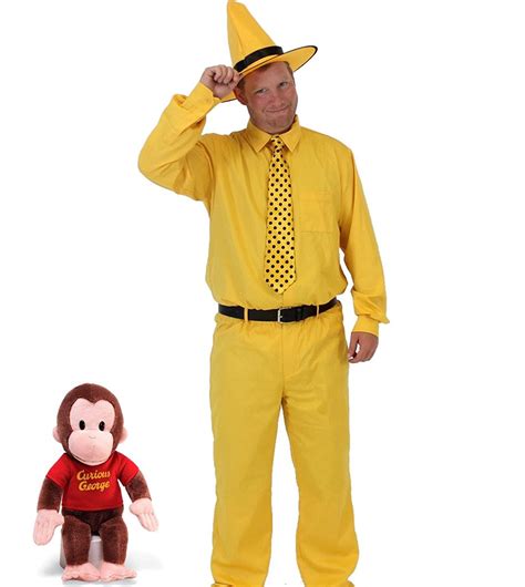 Curious George Adult Person In The Yellow Hat Costume Clothing Shoes