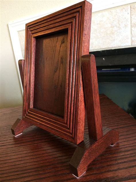 High quality picture frame made of solid, pure oak. Oak Tilting Picture Frame | Picture frames, Frame, Side table