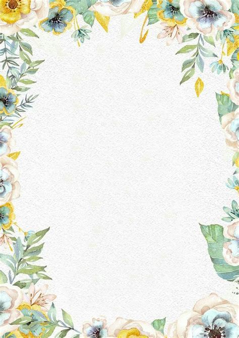 Pin By Gabriela Parra On Diy Floral Poster Floral Border Floral Wreath