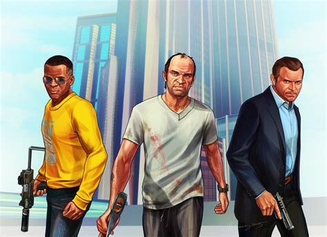 GTA V Michael Franklin And Trevor My Version On Behance Trevor Gta Grand Theft Auto Artwork