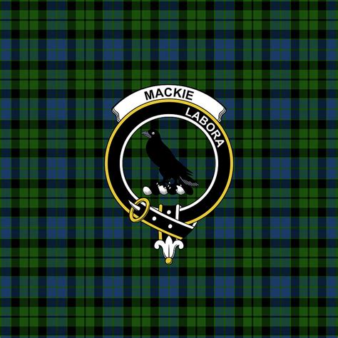 Mackie Tartan Clan Badge Weekender Tote Bag K2 Mixed Media By Tram Pixels