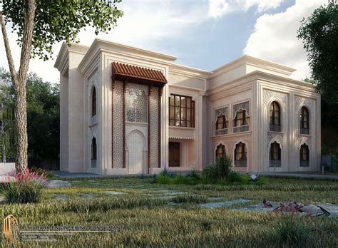 Islamic Villa On Behance Islamic Villa Andalusian Architecture Architecture
