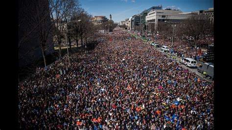 How about one billionth of a meter? 1.2 Million People In 450 Locations March For Gun Reform ...