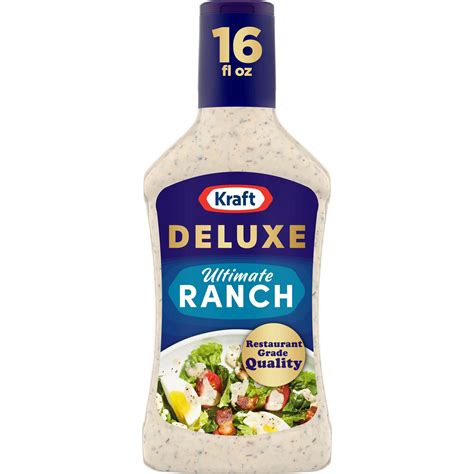 Kraft Deluxe Ultimate Ranch Salad Dressing 16 Oz Bottle