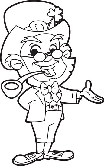 Dltk coloring pages dltk coloring pages dltk spring coloring… continue reading → Leprechaun Coloring Page #2 | Saint patricks day art ...
