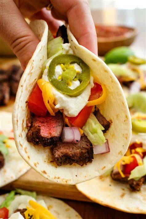 Grilled Sirloin Steak Tacos The Two Bite Club