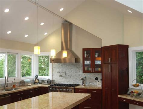 Many kitchen redos include installing recessed ceiling lighting, new pendant lights, or breakfast nook lighting. Great Downlights for Vaulted Ceiling | Vaulted ceiling ...
