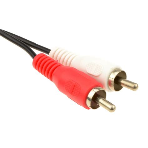 SoundLab Single RCA Phono Plug To 2 X Phono Plugs Screened Cable Le