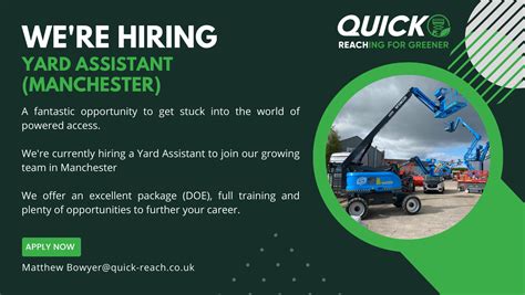 Yard Assistant Manchester Quick Reach