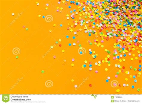 Frame Made Of Colored Confetti Stock Image Image Of Design Color