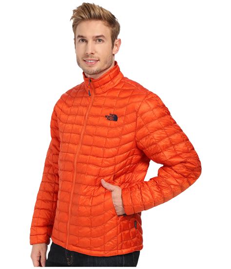 Lyst The North Face Thermoball Full Zip Jacket In Orange For Men