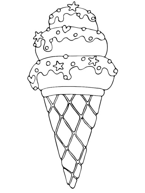 Planse De Colorat Cu Înghețată Desene De Colorat