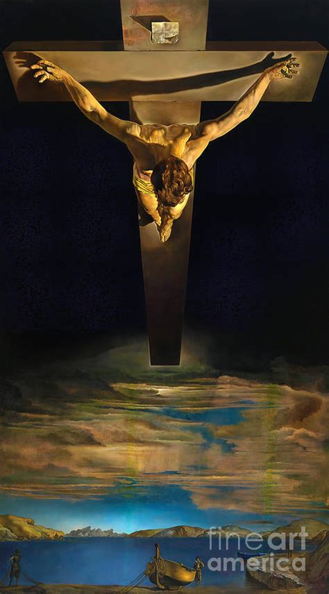 Salvador Dali Christ Of Saint John Of The Cross 1951 Painting By