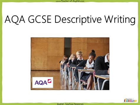 Aqa Gcse Descriptive Writing Teaching Resources