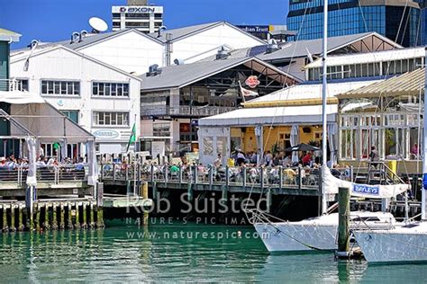 Wellingtonians Enjoying A Meal At Waterfront Queens Wharf Shed 5 And