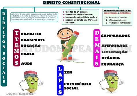 Mapas Mentais Sobre DIREITOS SOCIAIS Study Maps