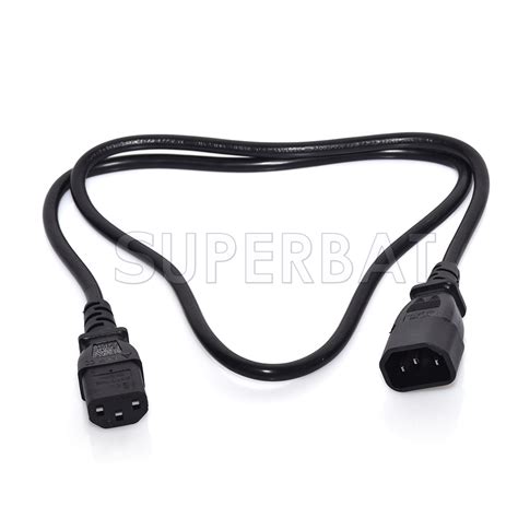 Indicated in the 'output connections' section below. pdu power cord C13-C14 chassis UPS server extension cable ...