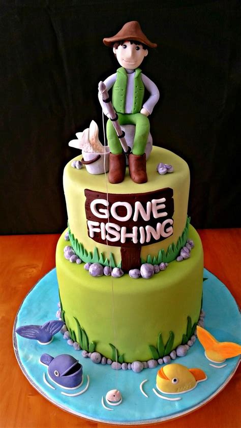 Fish Birthday Cake Fishing Birthday Birthday Cake