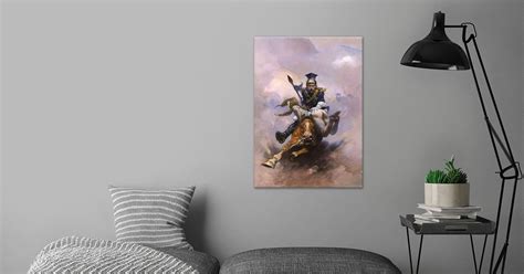 Flashman Of The Charge Poster By Frank Frazetta Displate