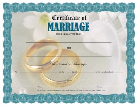 We have officially provided access for anyone to apply for their marriage license online to make things easier. Free Printable Certificate of Marriage | Marriage ...