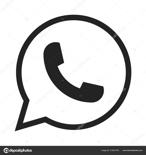Telefon Symbol Symbol Vektor Whatsapp Logo Symbol Telefon Piktogramm