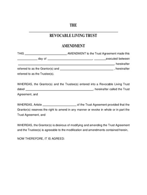 Trust Amendment Form Arizona Fill Out And Sign Online Dochub