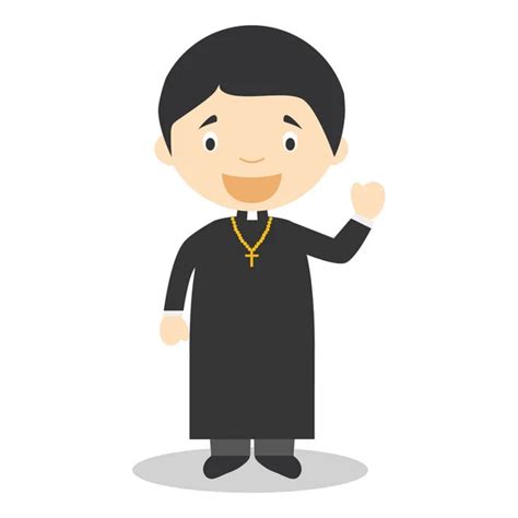 Cute Catholic Priest — Stock Vector © Dergriza 107731146