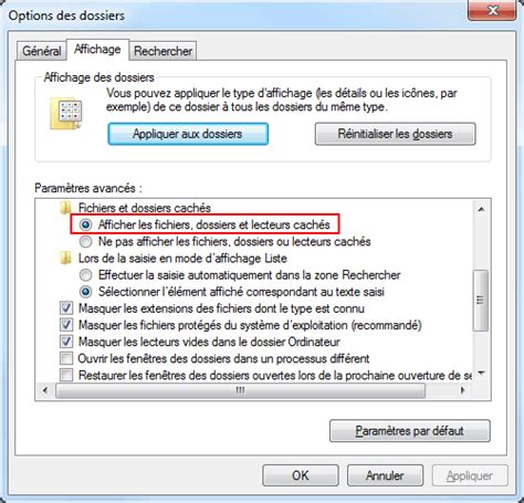 Afficher Les Fichiers Et Dossiers Cach S Windows Aidewindows Net