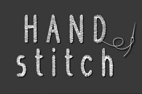 Handstitch Font By Pointsandpicas · Creative Fabrica