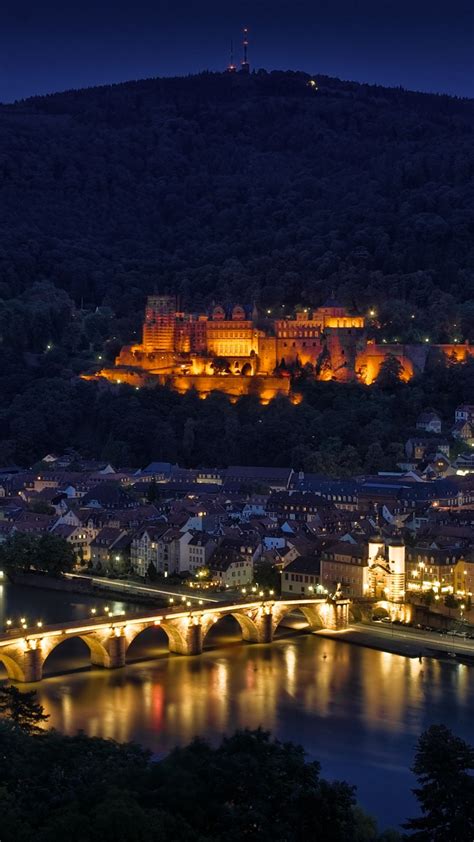 Heidelberg Germany The Illumination Of The Castlesaw This On One