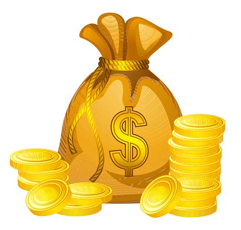 Money Bag Coin Cartoon Money Png Clipart Free Cliparts - Earn Money png image