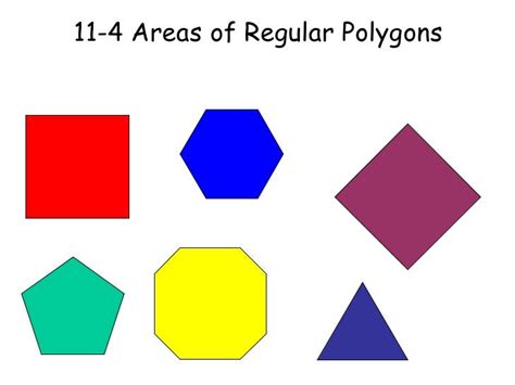 11 4 Areas Of Regular Polygons