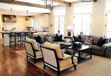 One sofa, three tables, and four chairs. Open Floor Plan Furniture Layout Ideas Desolosubhumus Com ...