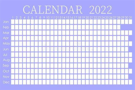 2022 Calendar Planner Corporate Design Week Isolated On Color