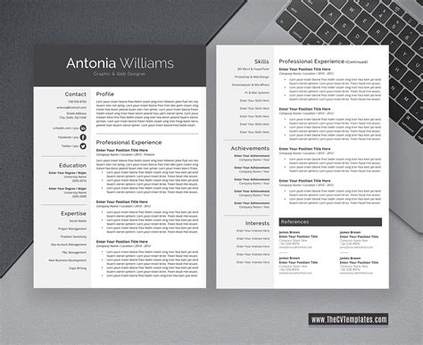 Which one should i use? 2020 MS Office CV Template, CV Format, Professional Resume ...