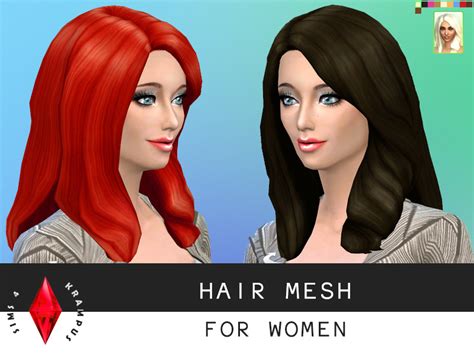 The Sims 4 Stand Alone Hair Mesh Edit For Women Sims 4 Custom Content