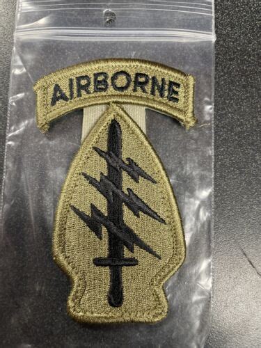 Us Army Special Forces Command Ocp Ssi Patch W Airborne Tab Ebay