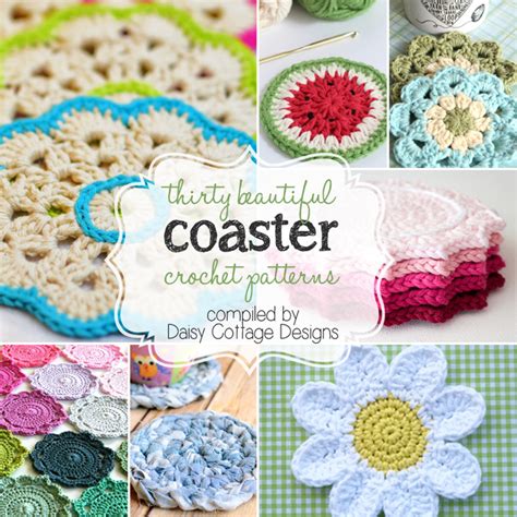 30 Free Coaster Crochet Patterns Daisy Cottage Designs