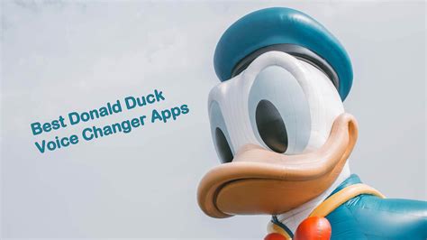 Relive The Disney Days With Donald Duck Voice Changer Apps