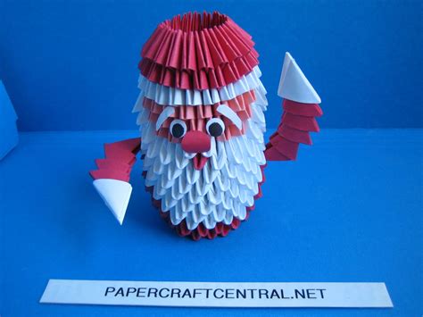 Easy Origami Christmas Ornaments 3d Origami Christmas Santa Claus