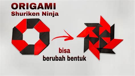 Cara Membuat Origami Shuriken Naruto How To Make Paper Ninja Star YouTube