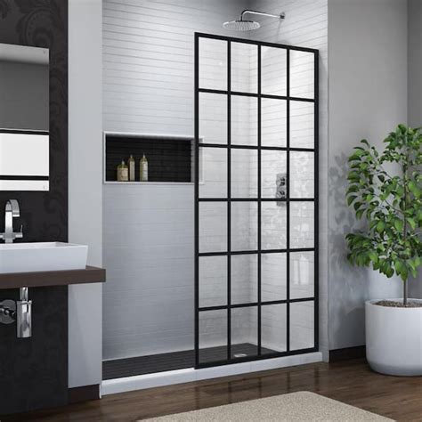 Reviews For Dreamline French Linea Toulon 34 In X 72 In Frameless Fixed Shower Screen In Satin