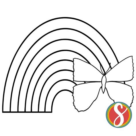 Free Rainbow Coloring Pages — Stevie Doodles