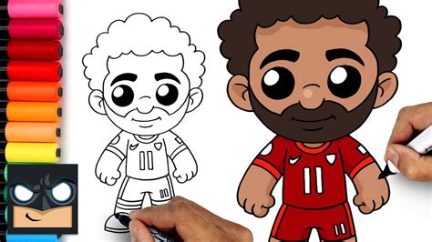 How To Draw Mohammed Salah Youtube