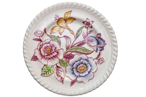 Vintage Floral Plate Free Stock Photo Public Domain Pictures